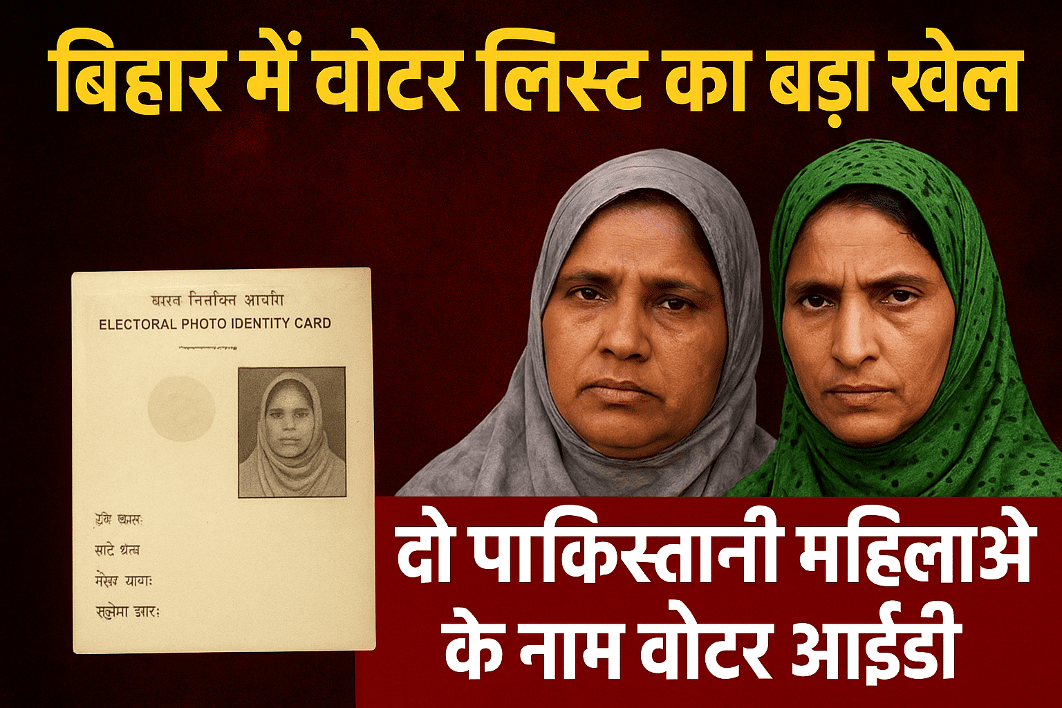 SIR voter list verification Bihar